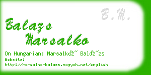 balazs marsalko business card